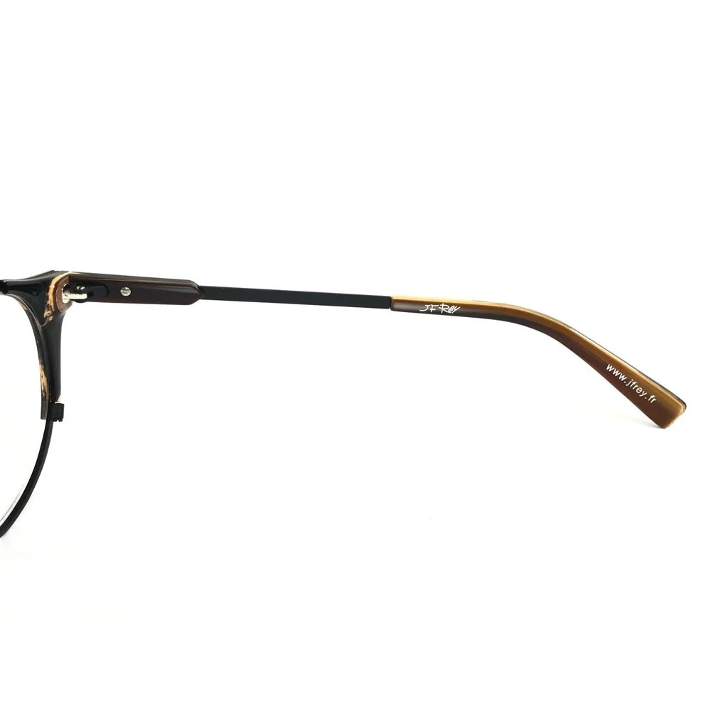 J.F. Rey Eyeglasses Frames JF1427 9200 Horn Black Brown Striped 48-20-147
